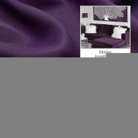 Dualife Dark Purple Blackout Curtain For Bedroom 42 X 96 Inch Long 2 Panels Thermal Insulated Room Darkening Window Curtains/Drapes For Living Room