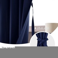 Jiuzhen Blackout Curtains For Bedroom Thermal Insulated Energy Saving Curtains Room Darkening Rod Pocket Curtains For Bathr