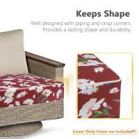 Porch Shield Outdoor Chair Seat Cushion Covers Set 4, Waterproof Fade Resistant Patio Cushion Slipcovers, Replacement Covers Only, 21 X 21 X 4 Inch