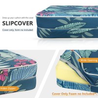 Porch Shield Square Patio Chair Cushion Covers 4 Pack, Waterproof Cushion Slip Covers Outdoor, Replacement Covers Only, 21 X 21 X 4 Inch