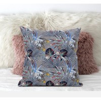 Plant Illusion Suede Blown And Closed Pillow By Amrita Sen In Gray Cream