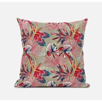 Plant Illusion Suede Blown And Closed Pillow By Amrita Sen In Black Blue