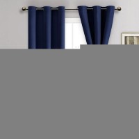 Jiuzhen Blackout Curtains With Tiebacks Thermal Insulated Light Blocking And Noise Reducing Grommet Curtain Drapes For Bedroo