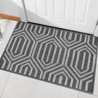 Hicorfe Indoor Doormat 24X35 Front Back Door Mat Rubber Backing Non Slip Door Mats Lowprofile Absorbent Resist Dirt Entrywa