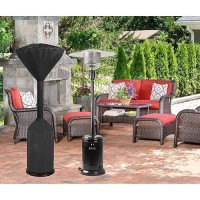 Siruiton Standup Patio Heater Cover 420D Heavy Duty Waterproof Heater Cover For Outdoor Heater-(95