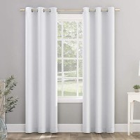 Sun Zero Riley Kids Bedroom Blackout Grommet Curtain Panel 40 X 95 White