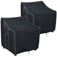 Forspark Patio Chair Covers Waterproof Heavy Duty Outdoor Furniture Cover Fits Up To 35 X 38 X 31 Inches (W X D X H) 2 Pack