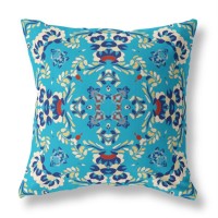 Earth And Heaven Broadcloth Indoor Outdoor Pillow, Zippered, Bluenavyblue