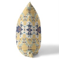 Rose Diamond Broadcloth Indoor Outdoor Pillow, Zippered, Yellowblue