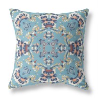 Earth And Heaven Broadcloth Indoor Outdoor Pillow, Zippered, Grayblue