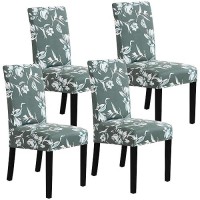 Hversailtex Stretch Dining Chair Covers Set Of 4 Chair Covers For Dining Room Parsons Chair Slipcover Chair Protectors Covers D