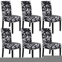 Hversailtex Stretch Dining Chair Covers Set Of 6 Chair Covers For Dining Room Parsons Chair Slipcover Chair Protectors Covers D