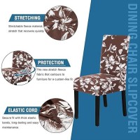 Hversailtex Stretch Dining Chair Covers Set Of 6 Chair Covers For Dining Room Parsons Chair Slipcover Chair Protectors Covers D