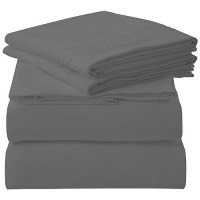 Royale Linens 3 Piece Twin Bed Sheet Soft Brushed Microfiber 1800 Bedding Set 1 Fitted Sheet 1 Flat Sheet 1 Pillow Case