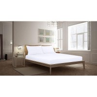 Royale Linens Fitted Sheet King Brushed Hotel Quality 1800 Ultrasoft Wrinkle Fade Resistant Bottom Sheet Deep Pocket St