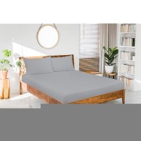 Royale Linens Fitted Sheet Twin Brushed Hotel Quality 1800 Ultrasoft Wrinkle Fade Resistant Bottom Sheet Deep Pocket St