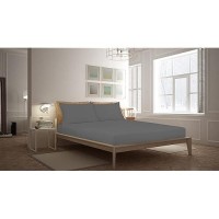 Royale Linens Fitted Sheet Queen Brushed Hotel Quality 1800 Ultrasoft Wrinkle Fade Resistant Bottom Sheet Deep Pocket S