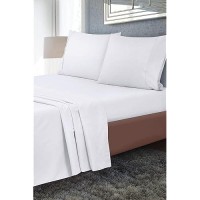 Royale Linens King Flat Sheet Only Brushed 1800 Microfiber Ultra Soft Breathable Wrinkle Stain Resistant Hotel Quali