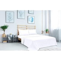 Royale Linens King Flat Sheet Only Brushed 1800 Microfiber Ultra Soft Breathable Wrinkle Stain Resistant Hotel Quali