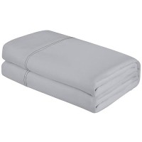 Royale Linens Twin Size Flat Sheet Only Brushed 1800 Microfiber Ultra Soft Breathable Wrinkle Stain Resistant Hotel