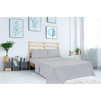 Royale Linens Twin Size Flat Sheet Only Brushed 1800 Microfiber Ultra Soft Breathable Wrinkle Stain Resistant Hotel