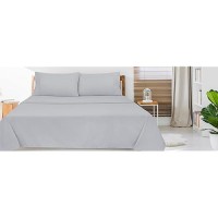 Royale Linens Twin Size Flat Sheet Only Brushed 1800 Microfiber Ultra Soft Breathable Wrinkle Stain Resistant Hotel