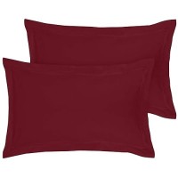 Royale Linens Pillow Shams 2 Pack Queen Size 20X30 Inch Brushed 1800 Microfiber Bed Pillow Shams Wrinkle Resistant Super Sof