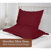 Royale Linens Pillow Shams 2 Pack Queen Size 20X30 Inch Brushed 1800 Microfiber Bed Pillow Shams Wrinkle Resistant Super Sof