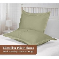 Royale Linens Pillow Shams 2 Pack King Size 20X36 Inch Brushed 1800 Microfiber Bed Pillow Shams Wrinkle Fade Resistant Su