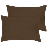 Royale Linens Pillow Shams 2 Pack Euro Size 26X26 Inch Brushed 1800 Microfiber Bed Pillow Shams Wrinkle Resistant Super Soft