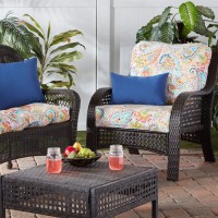 Greendale Home Fashions Outdoor 2-Piece Deep Seat Cushion Set, 2 Count (Pack Of 1), Jubilee