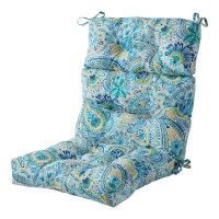 Greendale Home Fashions Outdoor 44 X 22-Inch High Back Chair Cushion, Set Of 1, Paisley