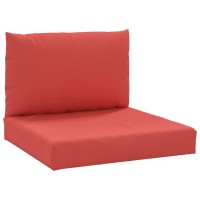 Vidaxl Chair Cushion 2 Pcs, Water Repellent Outdoor Pallet Cushion, Seat Cushion Sofa Pad For Garden Patio Furniture, Red Oxford Fabric