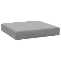 Vidaxl Set Of 2 Outdoor Pallet Cushions In Gray Oxford Fabric - Lightweight, Comfortable, And Durable With Hollow Fiber Filling