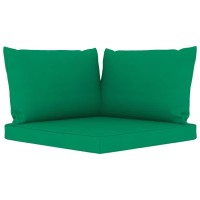 Vidaxl Chair Cushion 3 Pcs, Water Repellent Outdoor Pallet Cushion, Seat Cushion Sofa Pad For Garden Patio Furniture, Green Oxford Fabric