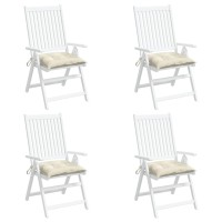 Vidaxl Premium Oxford Fabric Chair Cushions In Cream White (15.7