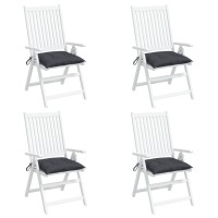 Vidaxl Chair Cushion 6 Pcs, Non Slip Outdoor Chair Cushion For Patio Furniture, Water Repellent Outdoor Seat Cushion, Cream White Oxford Fabric