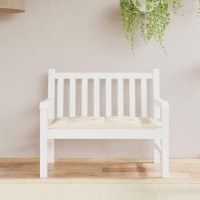 Vidaxl Oxford Fabric Garden Bench Cushion, Outdoor Seat Padding, Cream White Color, 39.4