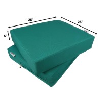 Qqbed 6 Pack Outdoor Patio Chair Water-Resistant Cushion Pillow Seat Covers 25