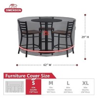 Turtle Life Patio Furniture Sets Cover Heavry Duty Round Outdoor Dinning Table And Chairs Cover Antifading Cover For Outdoor