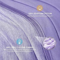 Elegear Revolutionary Cooling Blanket Throw Absorbs Heat To Keep Body Cool For Night Sweats  Arc-Chill 3.0 Cool Fiber Q-Max>0.5 For Hot Sleepers  Lightweight Summer Cold Blankets For Sleeping  Purple