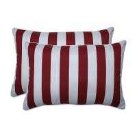 Pillow Perfect Stripe Indooroutdoor Accent Throw Pillow Plush Fill Weather And Fade Resistant Large Lumbar 165 X 245