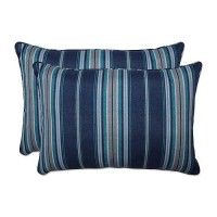 Pillow Perfect Stripe Indooroutdoor Accent Throw Pillow Plush Fill Weather And Fade Resistant Large Lumbar 165 X 245