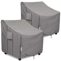 Boltlink Patio Chair Covers Waterproof, Heavy Duty Outdoor Furniture Covers Fits Up To 32W X 37D X 36H Inches -2 Pack
