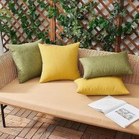 Woaboy Set Of 2 Outdoor Waterproof Throw Pillow Covers Decorative Farmhouse Fall Solid Cushion Cases For Bed Sofa Couch Car Livi