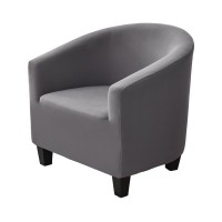 Niluoh Club Chair Slipcover Tub Chair Cover Stretch Armchair Covers Sofa Cover Furniture Protector For Living Room (Dark Gray)