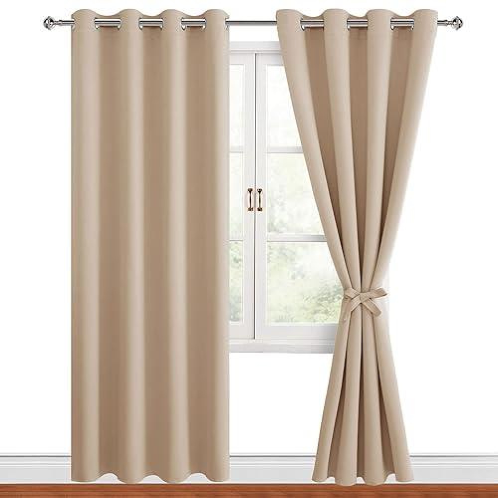 Hiasan Blackout Curtains For Bedroom 52 X 84 Inches Long Thermal Insulated Energy Saving Window Curtains For Living Room 2