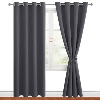 Hiasan Blackout Curtains For Bedroom 52 X 96 Inches Long Thermal Insulated Light Blocking Window Curtains For Living Room