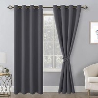 Hiasan Blackout Curtains For Bedroom 52 X 96 Inches Long Thermal Insulated Light Blocking Window Curtains For Living Room