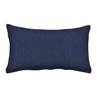 Honeycomb Outdoor Lumbar Toss Pillow Set 20 W X 12 L Textured Solid Indigo Blue Outdoor Pillows